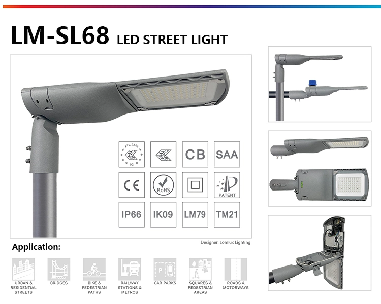 20-250W IP66 Waterproof 5 Years Warranty Solar Decorative Die-Casting Aluminum Smart Camrera Solar Flood Light LED Street Light Housing for Park Manufaturer