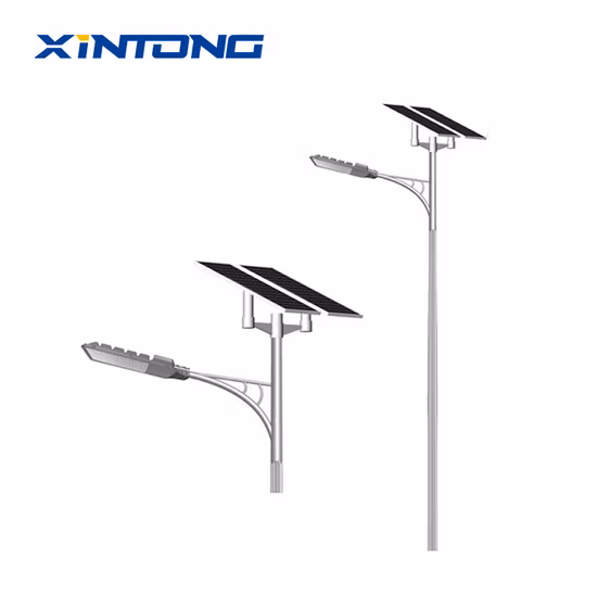 10W-120W LiFePO4 배터리 스마트 야외 스마트 LED 태양광 가로등 올인원 태양광 가로등